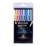 Stylos gel - couleurs pastel - etui de 8 stylos - pointe m�dium - sakura - gelly roll