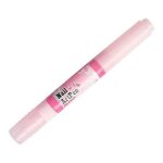 Stylo pinceau 2 en 1 nail art pen vernis rose - konad