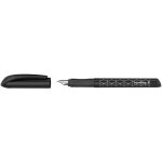 Stylo plume easy grip pte acier moyenne argent / noir