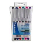Stylo plume jetable v pen 6 couleurs
