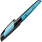Stylo - plume - stabilo - easybuddy - ergonomique - noir / bleu ciel - pour enfants