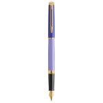 Stylo plume - waterman - hémisphère - laque violette - finition plaqué or - plume fine Stylo plume - waterman - hémisphère - laque violette - finition plaqué or - plume fine