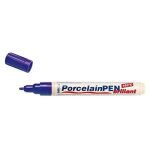 Stylo porcelaine brillant 160�c kreul bleu roi - hobby line - peinture sur verre c�ramique et m�tal