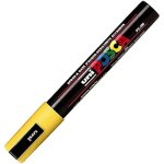 Stylo - posca - cf6 pocket moyen jaune - r�sistant � leau et � la lumi�re