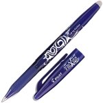 Stylo roller frixion ball bleu - pilot - roller - fine - effaable - non rechargeable