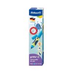 Stylo roller - pelikan - griffix neon fresh blue - couleur bleu / vert fluo - pointe fine - pour enfants ...