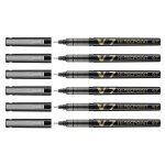 Stylo roller - pilot - hi - tecpoint v7 - encre liquide - pointe moyenne - lot de 6