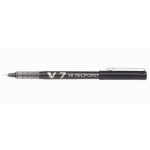 Stylo roller - pilot - v7 - pointe moyenne - couleur noire - encre liquide