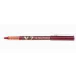 Stylo roller - pilot - v7 - pointe moyenne - rouge