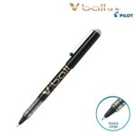 Stylo roller - pilot - v ball 10 - noir - pointe large - bille en carbure de tungst�ne
