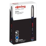 Stylo roller rollerball - rotring - pointe fine - bleu