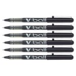 Stylos roller v ball vb5 - pilot - encre liquide - pointe m�tal fine - noir