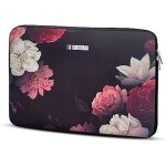 Housse pour ordinateur - subblim - trendy sleeve neo - noprne - 13. 3 - 14 pouces - fleurs