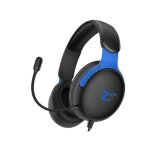 Casque gaming - brand - spectra - 40 mm - micro inclinable - filaire noir et bleu