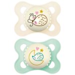 Sucettes - mam sucette original nuit - 2 - 6 mois - silicone - x2 (modle : hrisson)