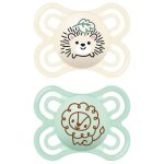 Sucettes - sucettes b�b� mam perfect 2 - 6 mois - lot de 2 (mod�le : h�risson et lion)