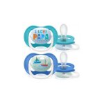 Sucette orthodontique - philips avent - happy papa bateau bleu - silicone - 6 mois et plus Sucette orthodontique - philips avent - happy papa bateau bleu - silicone - 6 mois et plus