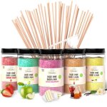 Sucre barbe � papa (5x300 gr) = 15 kg (ar�mes et colorants naturels) fraise - cola - pomme - marshmallow ...