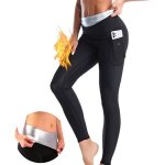 Sudation pantalon amincissante ventre plat leggings poches sauna shaper dentranement taille haute fitness ...