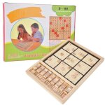 Sudoku en bois cerveau formation board game intelligence dveloppement logique jouet numro puzzle jouet ...