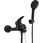 Suguword robinet de baignoire noir - mural - douchette  main chrom mitigeur de douche cascade avec ...