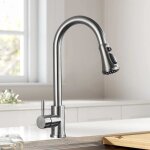 Junsottor robinet de cuisine - robinet mitigeur - rotatif � 360� - avec douchette extensible - 2 modes ...