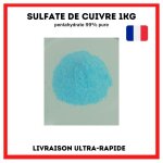 Sulfate de cuivre pentahydrate anti algues de haute puret� � 99% pot de 1 kg