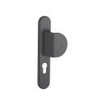 Thirard - ensemble de poign�es pour porte pali�re sultane trou de cylindre carr� 7mm entraxes 195mm noir ...