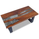 ?summer sale�l�gant table basse teck r�sine 100 x 50 cm 17. 45 kg 89131