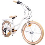 Vélo enfant - flower bike - roues 20 - 6 à 10 ans - v - brake - porte - bagages - garde - boue - beige ... Vélo enfant - flower bike - roues 20 - 6 à 10 ans - v - brake - porte - bagages - garde - boue - beige ...