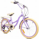 Vélo enfant - flower bike - roues 20 - 6 à 10 ans - v - brake - porte - bagages - garde - boue - lavande ... Vélo enfant - flower bike - roues 20 - 6 à 10 ans - v - brake - porte - bagages - garde - boue - lavande ...