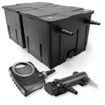 Sunsun kit de filtration de bassin 60000l 18w uvc 3. stérilisateur et neo7000 50w pompe Sunsun kit de filtration de bassin 60000l 18w uvc 3. stérilisateur et neo7000 50w pompe