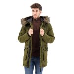 Superdry chinok parka 2. 0 kaki homme