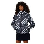 Doudoune femme superdry sportstyle statement noir aop - polyester recycl - fermeture zippe - poches ...