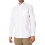 Superdry pour des hommes chemise oxford délavée vintage blanc Superdry pour des hommes chemise oxford délavée vintage blanc