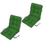 Superkissen24 coussin dossier pour chaise longue sige banc de jardin - lot de 2 - 96x48 cm - bain de ...