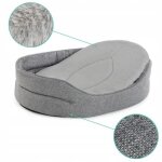 Superkissen24 lit pour chien chat panier ovale corbeille gris noir taille l 71x30x17cm couchage Superkissen24 lit pour chien chat panier ovale corbeille gris noir taille l 71x30x17cm couchage