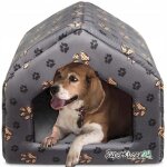 Superkissen24 niche pour chat chien lit panier corbeille gris beige noir taille lcouchage