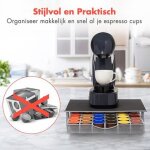 Bote de rangement pour capsules de fer supfine - gris - distributeur de capsules cafe