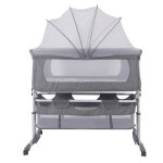 Supfine lit bb cododo - berceau cododo  roulettes pour bbs de 0 - 3 ans avec matelas moustiquaire ...