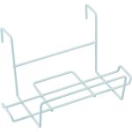 Support balcon blanc solide robuste pour jardinires plastifi acier sauvic 03230 - 60 x 18 x 23 cm - ...