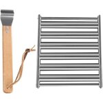 Support de barbecue gril roulant support � rouleaux de saucisses