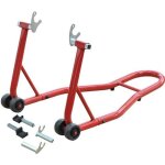 Homcom - cric - m�tal - 80x50x40cm - rouge