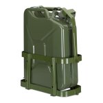 Relaxdays porte - jerrican pour voiture 10 & 20 l bidon d?essence mtal jerrycan vert