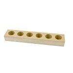 Support bois mdf pour 6 tubes  essai