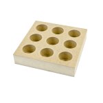 Support bois mdf pour 9 tubes � essai