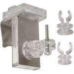 Supports clipvit 3 en 1 translucide / chrome x2