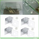 Support de couvercle en verre - vgeby - clip aquarium - métal - 4 pièces - 5 tailles disponibles Support de couvercle en verre - vgeby - clip aquarium - métal - 4 pièces - 5 tailles disponibles