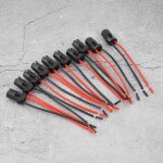 Support douille ampoules femelle t10 pour led - salutuya - lot de 10 - noir - technologie led