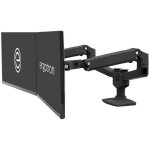 Support d�cran - ergotron - lx dual side - by - side arm - aluminium noir mat - pour 2 �crans lcd - fixation ...